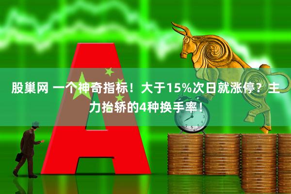 股巢网 一个神奇指标！大于15%次日就涨停？主力抬轿的4种换手率！